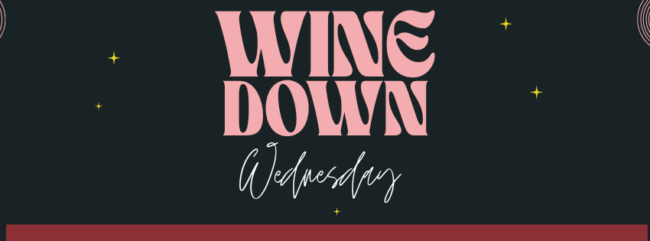 Black And Pink Retro Illustrative Wine Down Wednesday Flyer (Facebook Cover) (2)