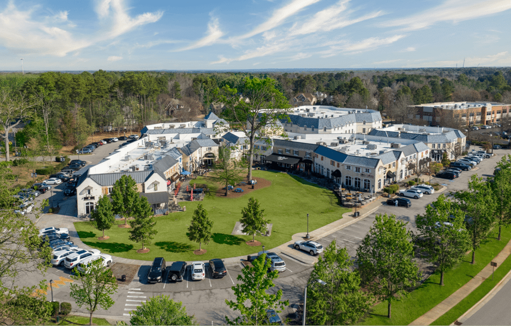 Lafayette Village arial shot from the sky